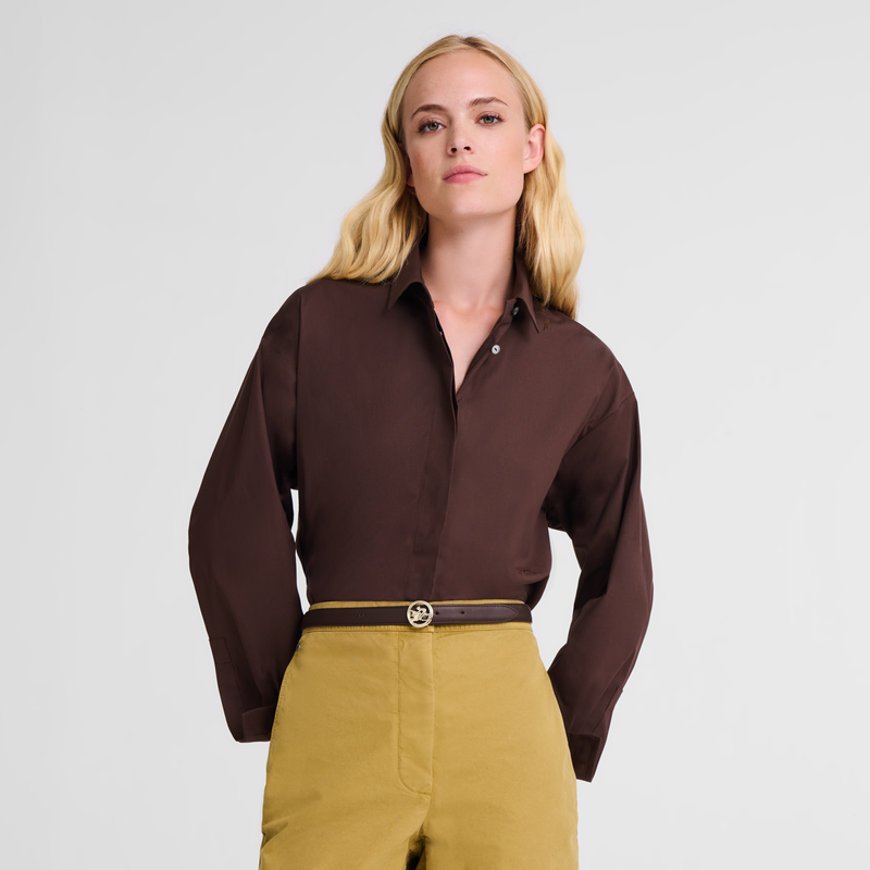 Ladies' belt , Mocha - Leather  - View 2 of  3