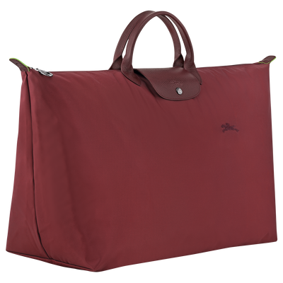Le Pliage Green L 旅行包 , 石榴色 - 再生帆布