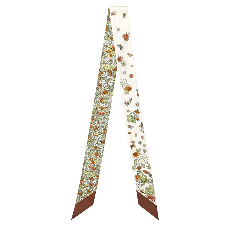 Frise Fleurie Headband , Cognac - Silk  - View 1 of  2