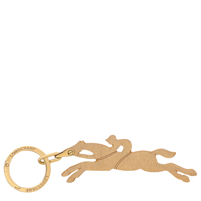 Le Pliage Xtra Key ring , Gold - Leather