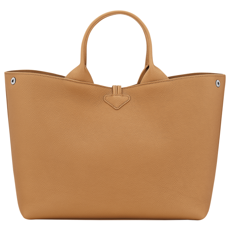 Le Roseau L Handbag , Walnut - Leather  - View 4 of  6