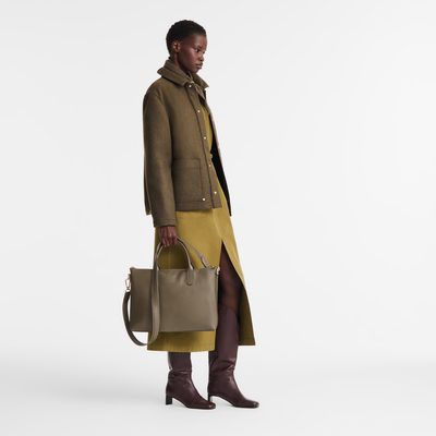 Le Foulonn&eacute; 系列 S 公文包 , 刺山柑绿 - 皮革