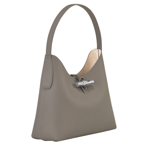 Roseau M Hobo bag , Turtledove - Leather - View 3 of  6