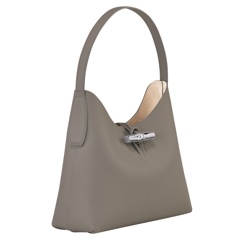 Roseau M Hobo bag , Turtledove - Leather  - View 3 of  6