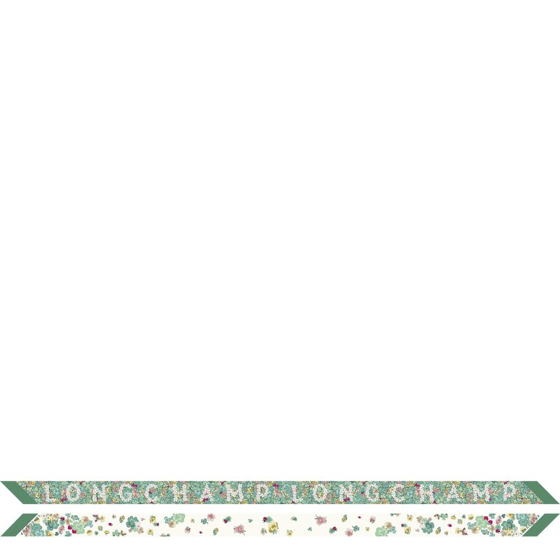 Frise Fleurie（花漾春日） 细丝带 , 绿色 - 真丝  - 查看 1 2