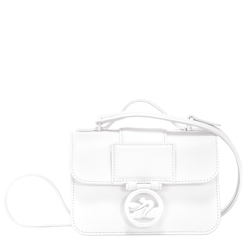Box-Trot XS Crossbody bag , White - Leather - View 1 of  5