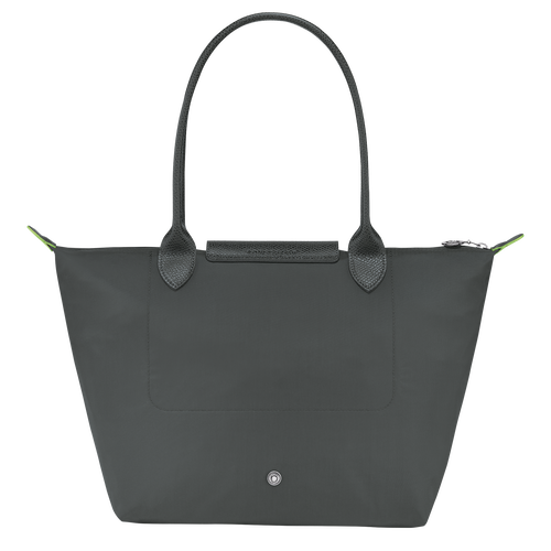 Le Pliage Green M Tote bag , Graphite - Recycled canvas - View 4 of  6