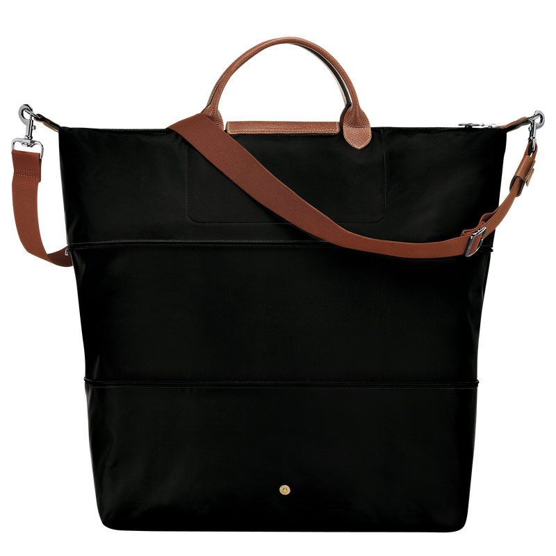 Le Pliage Original Travel bag expandable , Black - Recycled canvas  - View 4 of  6