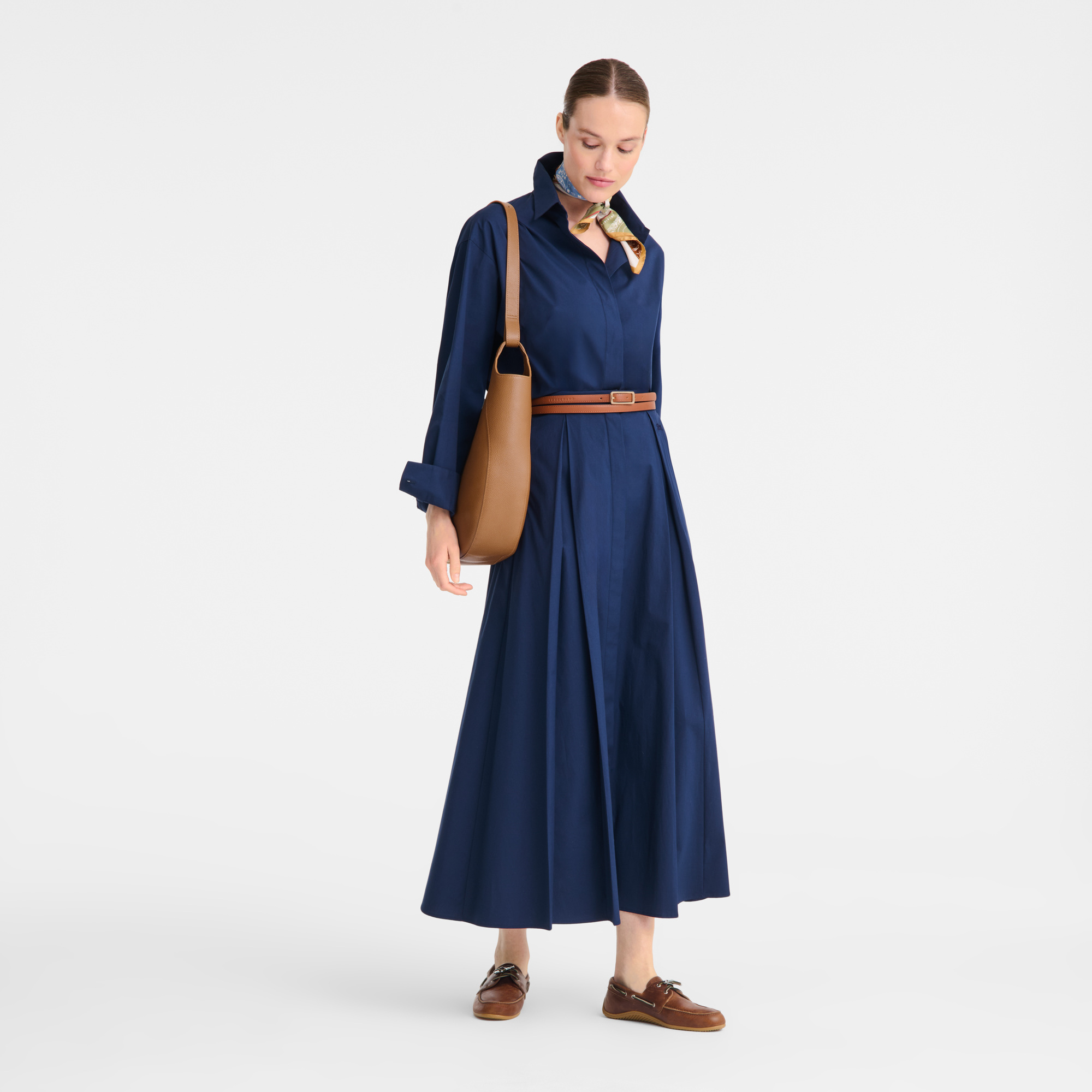 Le Foulonn&eacute; Hobo 袋 L, Pecan