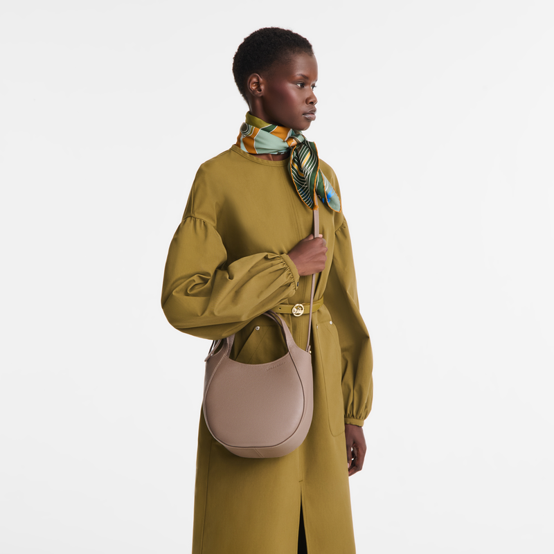 Le Foulonné S Handbag , Taupe - Leather  - View 2 of  5