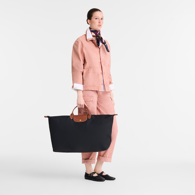 Le Pliage Original XL 旅行包 , 黑色 - 再生帆布