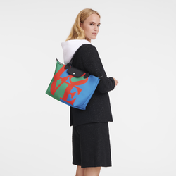 Longchamp x Robert Indiana M 托特包 , 红色 - 帆布