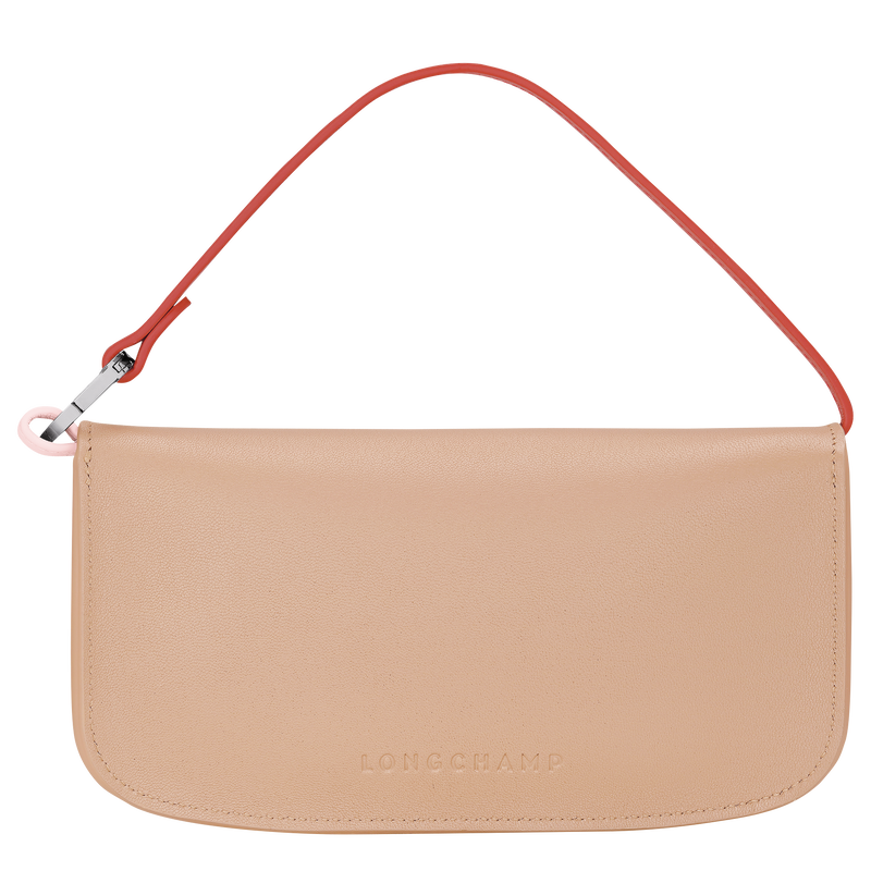 Le Pliage Collection Eyewear case , Beige - Leather  - View 4 of  4