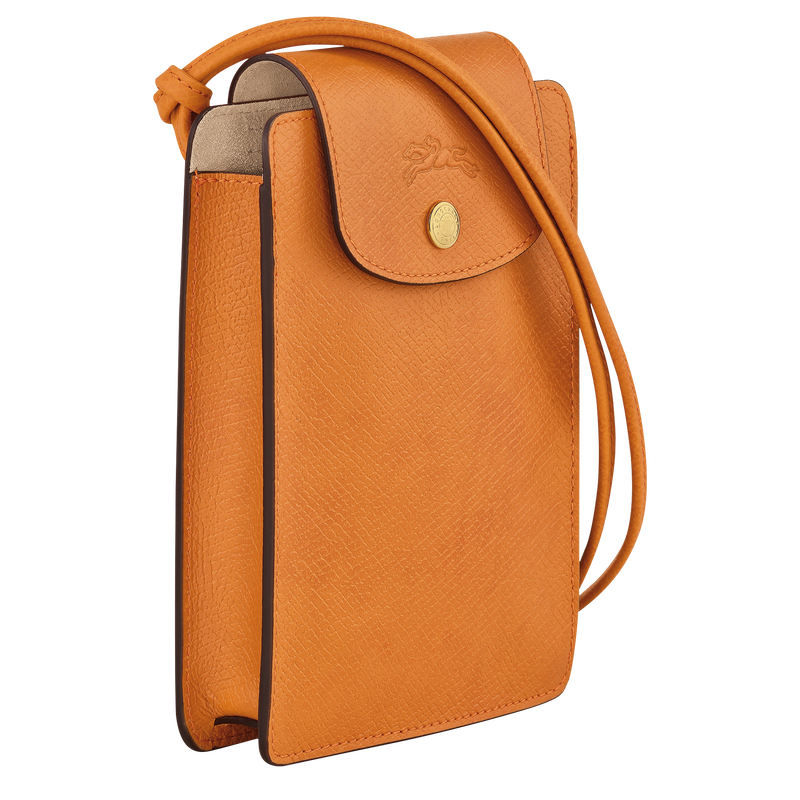 Épure XS Crossbody bag , Apricot - Leather  - View 3 of  4