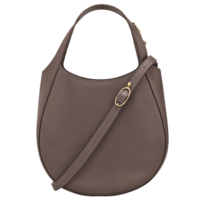 Le Foulonné S Handbag , Taupe - Leather  - View 4 of  5