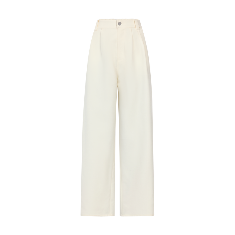 Trousers , Ivory - Crepe  - View 1 of  3