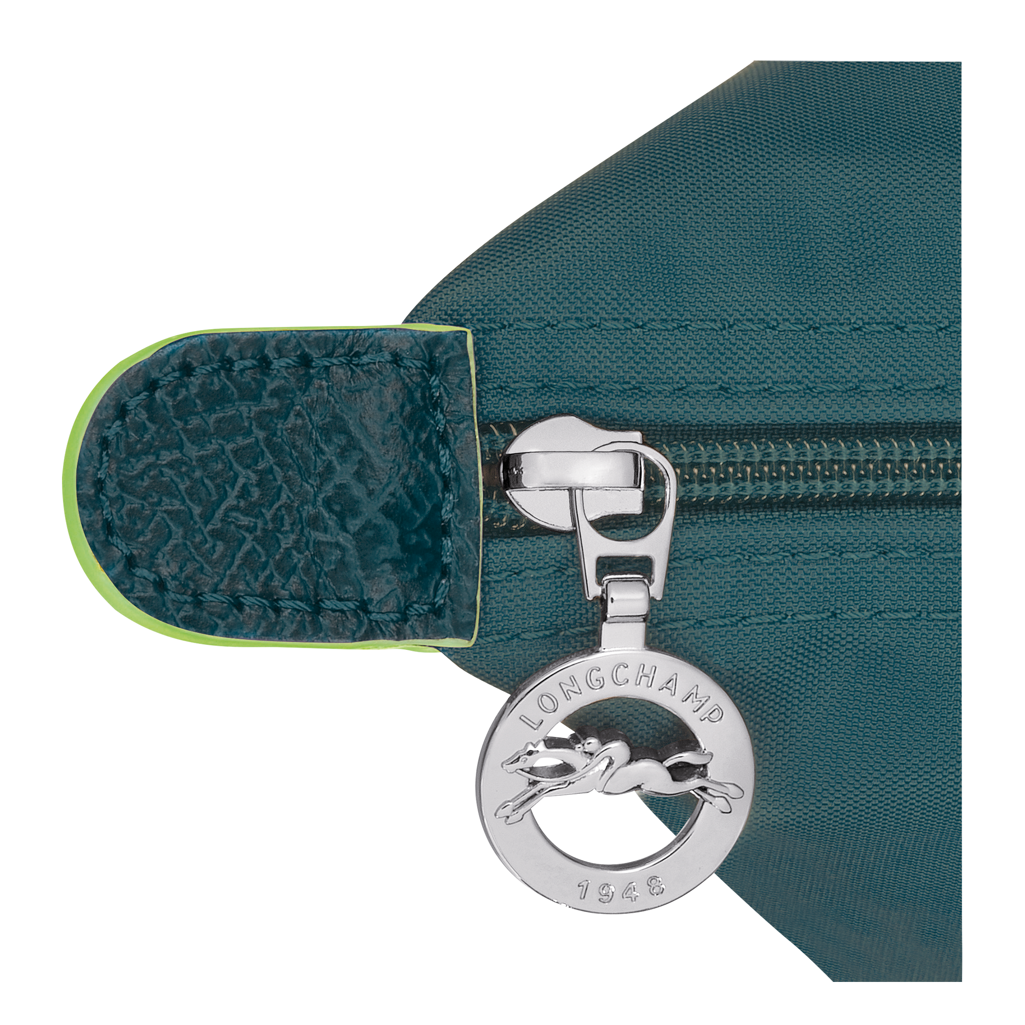 手提包 S, 孔雀蓝色 - 查看 6
        7 - 放大 Le Pliage Green 手提包 S, 孔雀蓝色