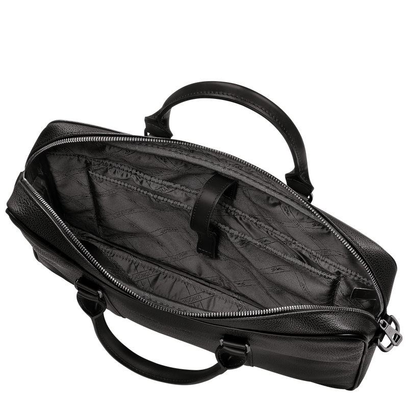 Le Foulonn&eacute; 系列 XS 公文包 , 黑色 - 皮革  - 查看 5 5