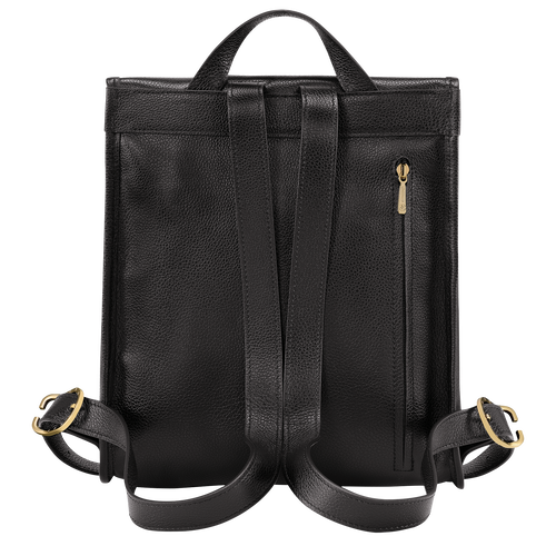 Le Foulonné Backpack , Black - Leather - View 4 of  6