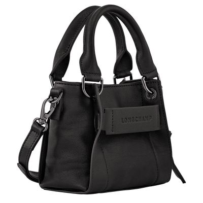 Longchamp 3D 手提包 XS, 黑色