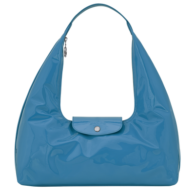 Le Pliage Xtra L Shoulder bag , Azure - Leather