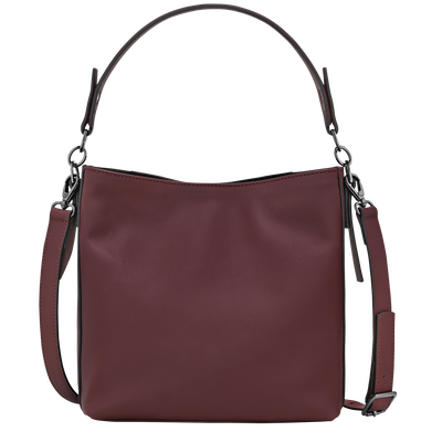 Longchamp 3D 斜挎包 S, 勃艮第色