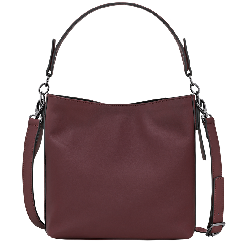 Longchamp 3D S 斜挎包 , 勃艮第色 - 皮革  - 查看 4 4