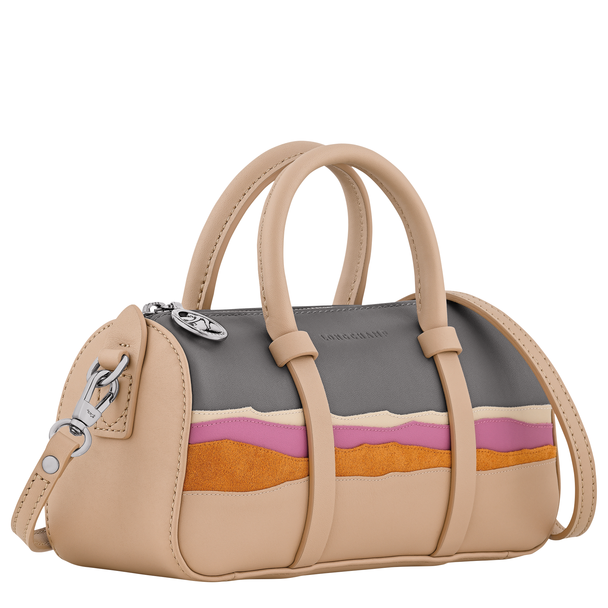 Caroline H&eacute;lain x Longchamp 手提包 S, 米色