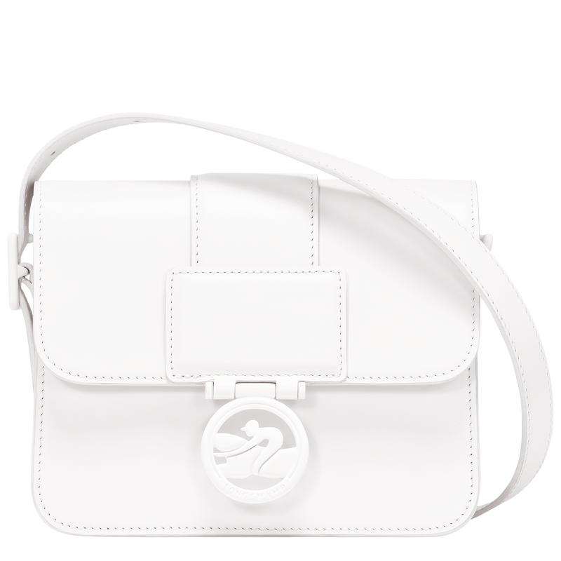 Box-Trot S Crossbody bag , White - Leather  - View 1 of  5
