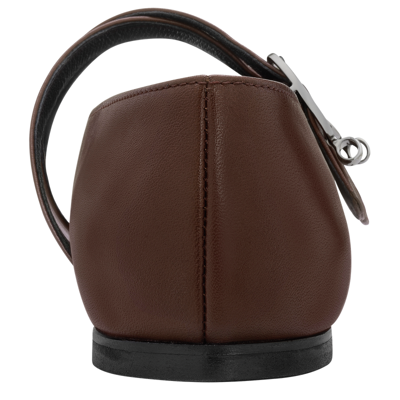 Le Foulonné Ballerinas , Mocha - Leather  - View 3 of  4