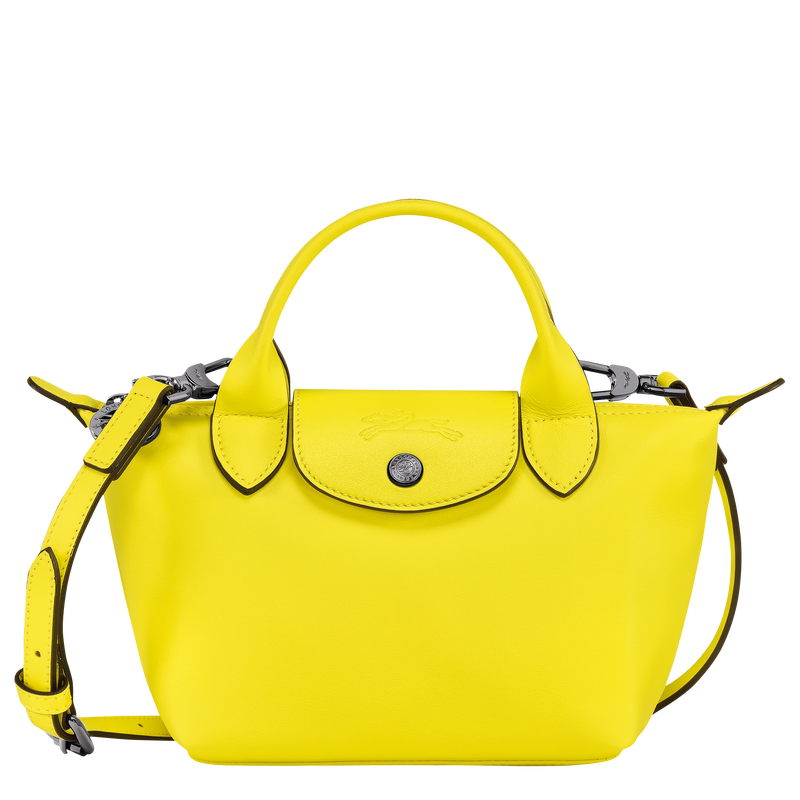 Le Pliage Xtra XS 迷你手提包 , 柠檬黄 - 皮革  - 查看 1 6