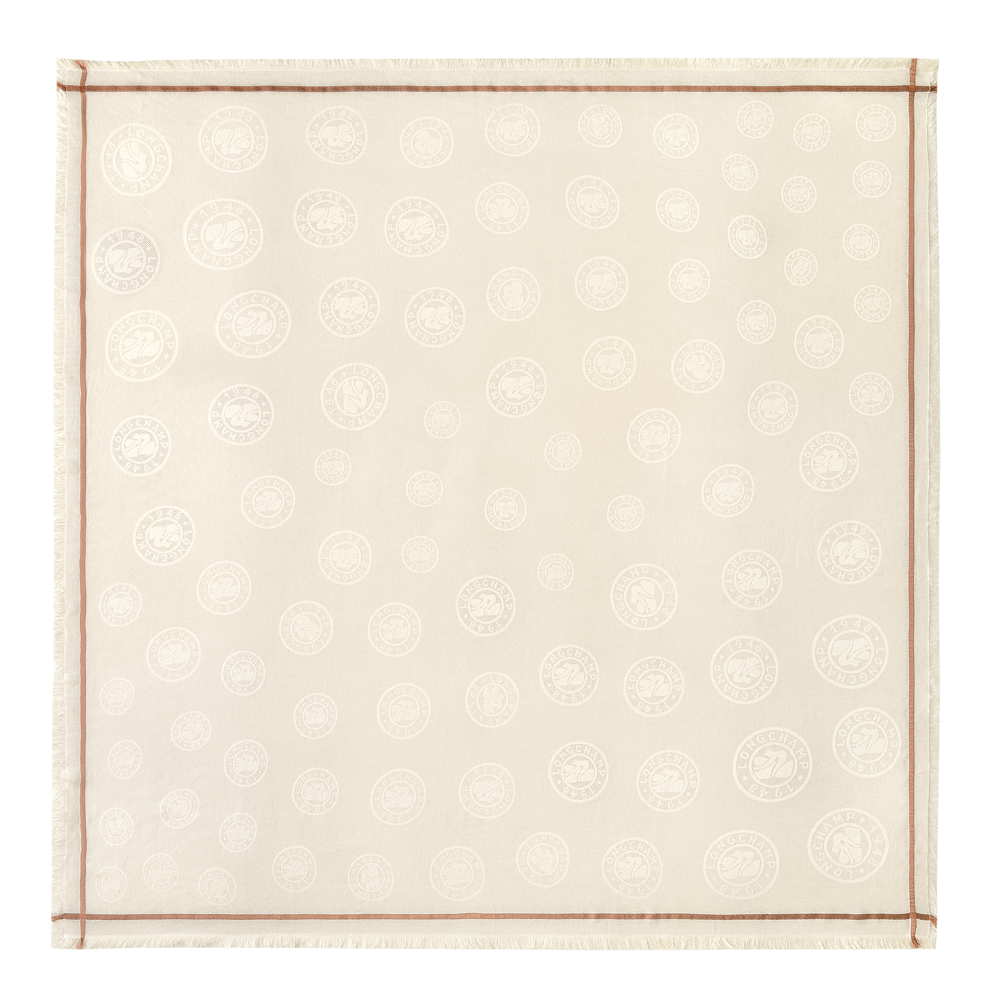 La M&eacute;daille Longchamp Shawl, Ivory