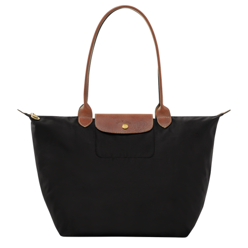 Le Pliage Original L Tote bag , Black - Recycled canvas - View 1 of  6