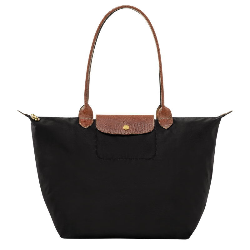 Le Pliage Original L Tote bag , Black - Recycled canvas  - View 1 of  6