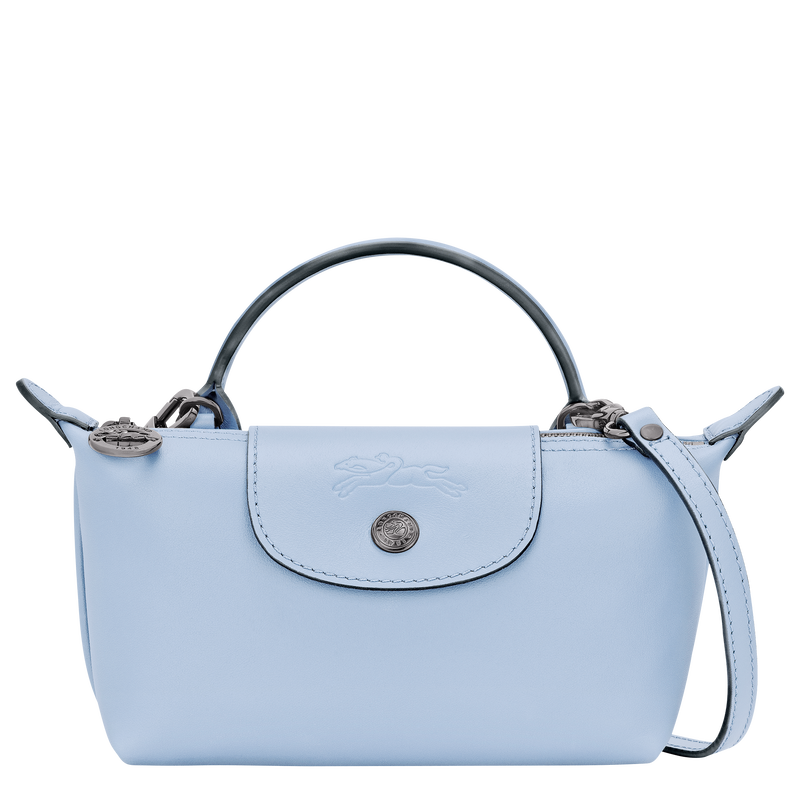 Le Pliage Xtra XS Pouch , Wave - Leather  - View 1 of  5