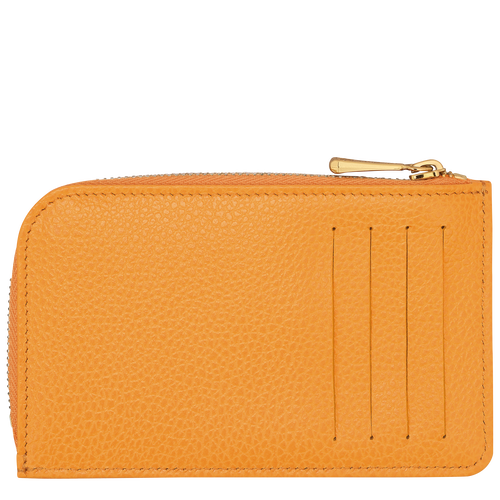 Le Foulonné Card holder , Apricot - Leather - View 2 of  4