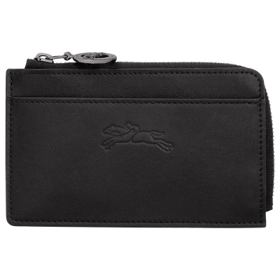 Le Pliage Xtra Card holder , Black - Leather