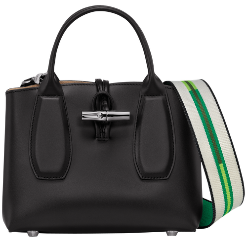 Roseau S Handbag , Black - Leather - View 1 of  7
