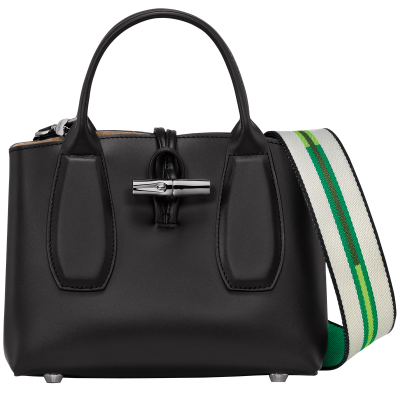 Roseau S Handbag , Black - Leather  - View 1 of  7