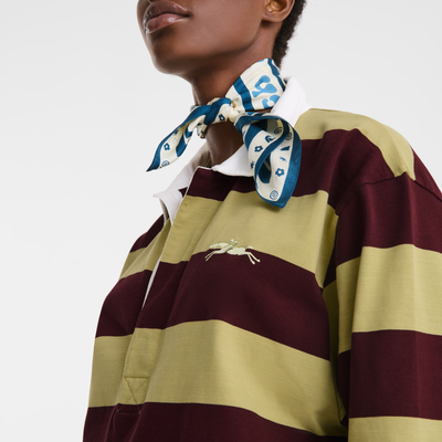 null Polo 衫, Pistachio/Burgundy