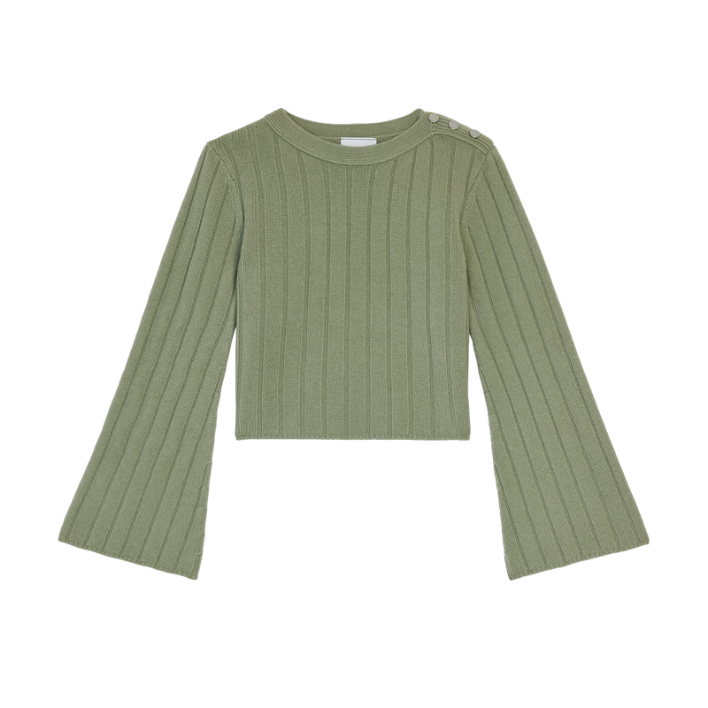 毛衣 , Almond Green - 针织  - 查看 1 5