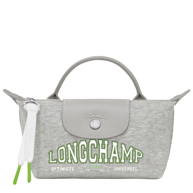 Le Pliage Collection Pouch , Grey - Canvas  - View 1 of  6