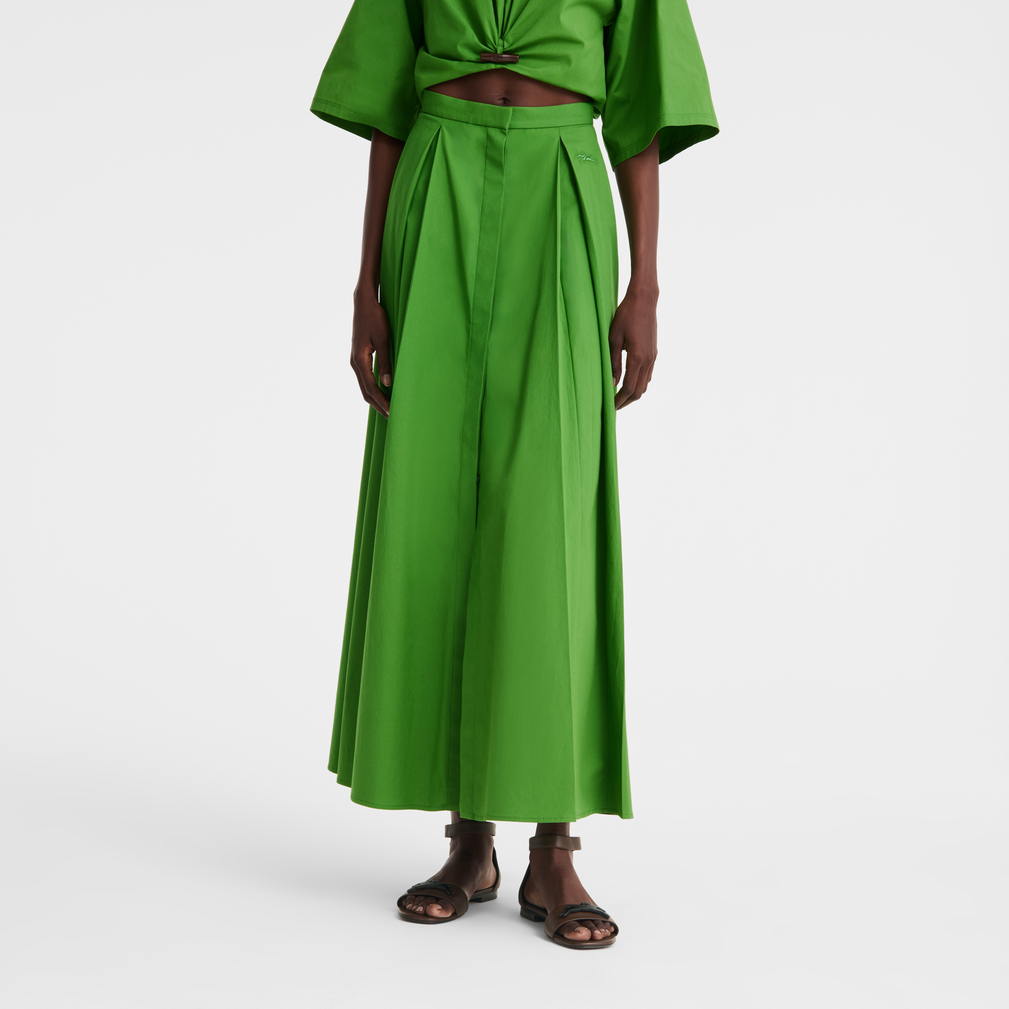 null Midi skirt, Matcha