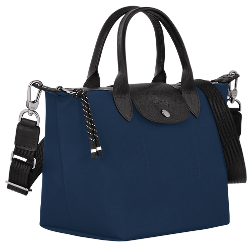 Le Pliage Energy S Handbag , Navy - Recycled canvas - View 3 of  6