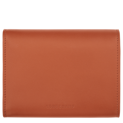 Le Roseau Compact wallet , Bark - Leather