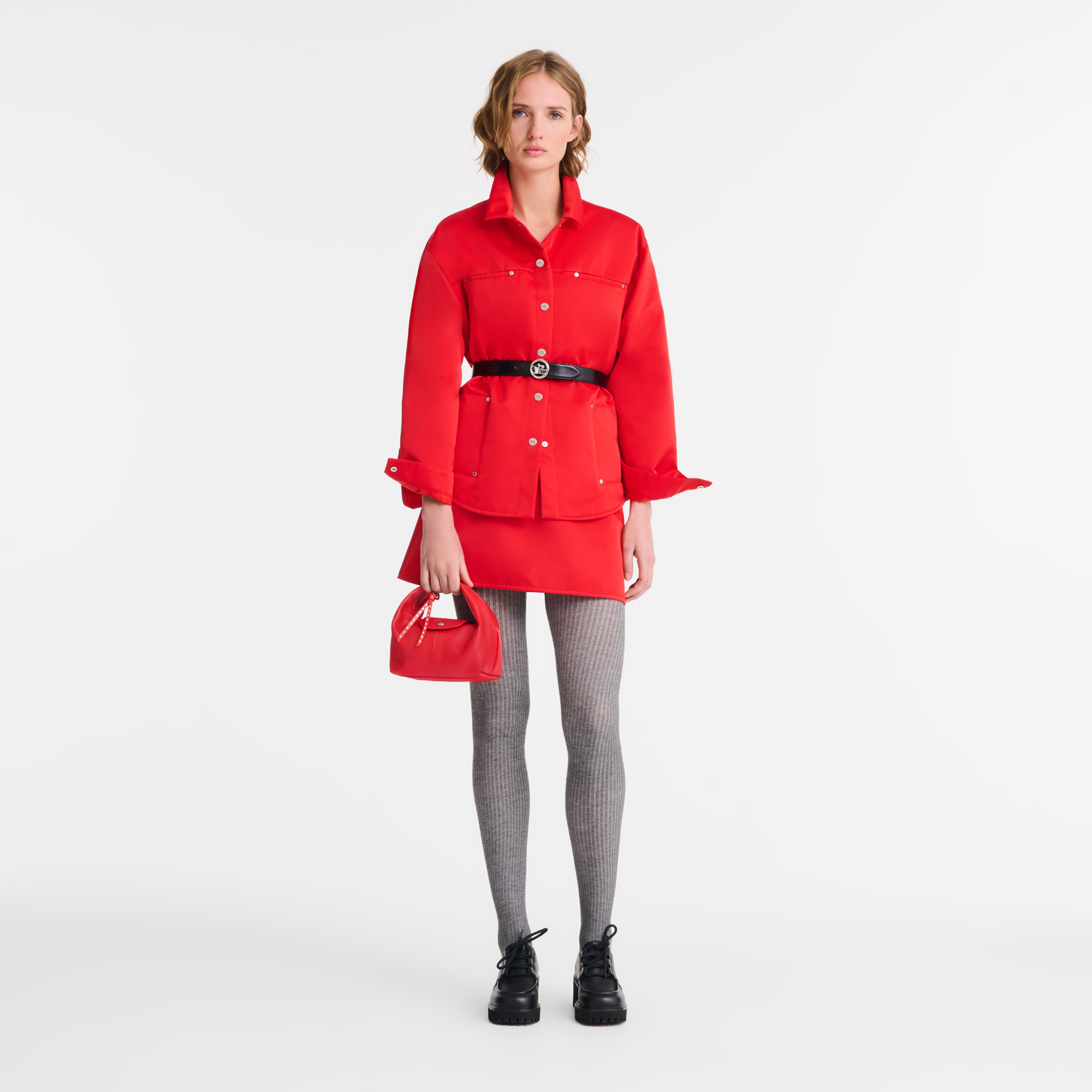 Handbag XS, Red/Navy - View 2 of
2 - zoom in Le Pliage Xtra Handbag XS, Red/Navy