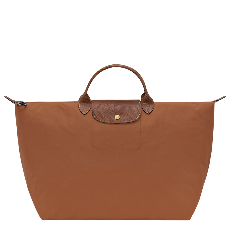 Le Pliage Original L 旅行包 , 干邑色 - 再生帆布  - 查看 1 7