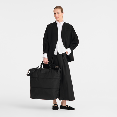 Le Pliage One S 可扩展旅行包 , 黑色 - 再生帆布