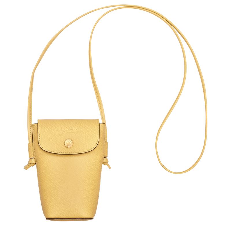 Épure Phone case with leather lace , Yellow Chick - Leather  - View 1 of  4