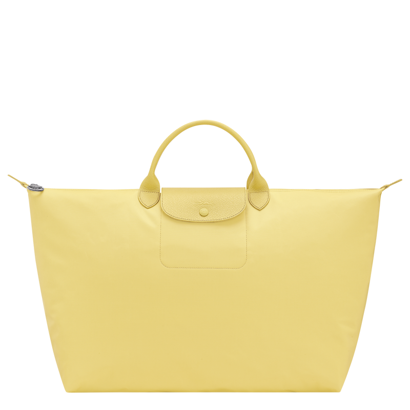 Le Pliage One L Travel bag , Lime - Canvas  - View 1 of  7